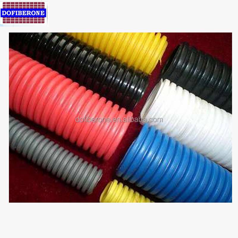 Colored Electrical Flexible Pe / Pp / Pa Corrugated Underground Cable Pipe / Tube